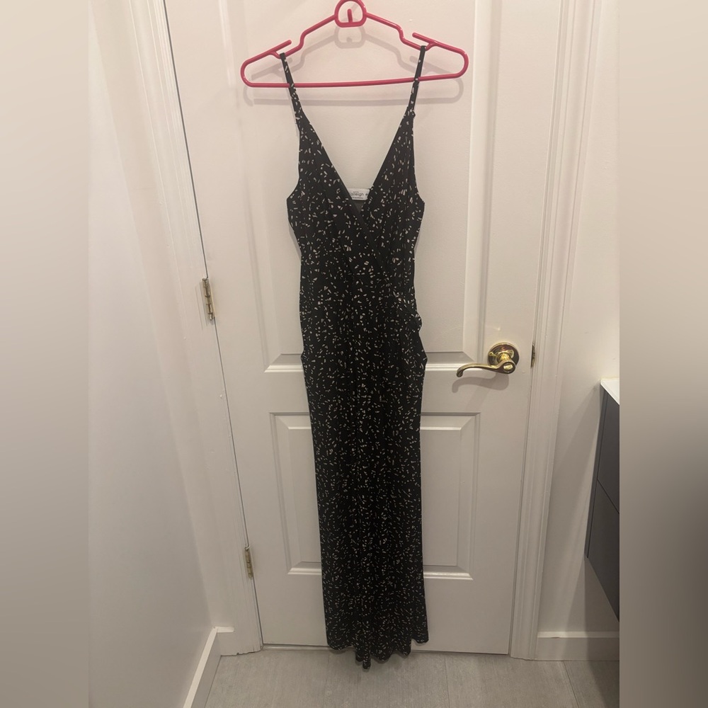 Kaileigh Black and Cream jumpsuit